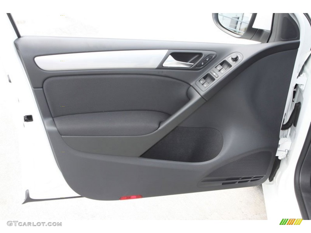 2013 Volkswagen Golf 4 Door Titan Black Door Panel Photo #69165559