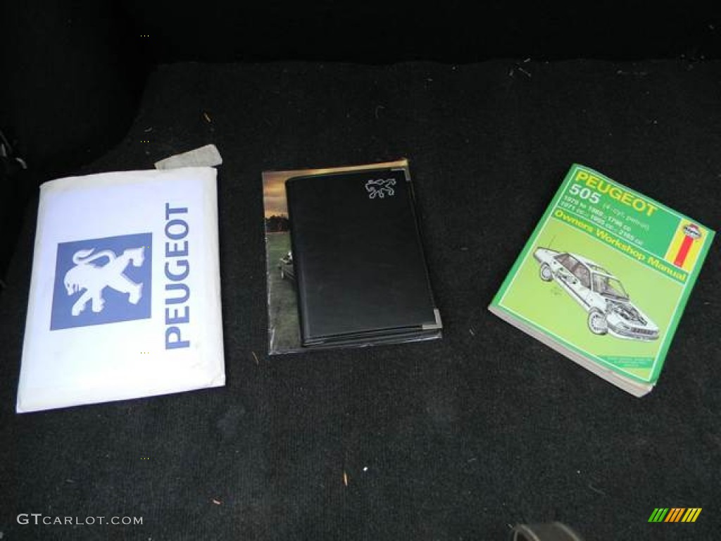 1986 Peugeot 505 STI Sedan Books/Manuals Photos