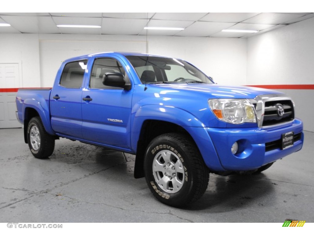 2005 Tacoma V6 TRD Double Cab 4x4 - Speedway Blue / Graphite Gray photo #1