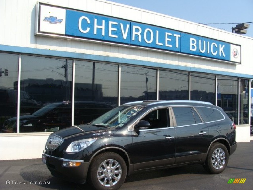 2011 Enclave CXL AWD - Carbon Black Metallic / Ebony/Ebony photo #1