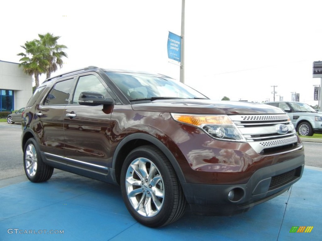 2012 Explorer XLT - Cinnamon Metallic / Medium Light Stone photo #7