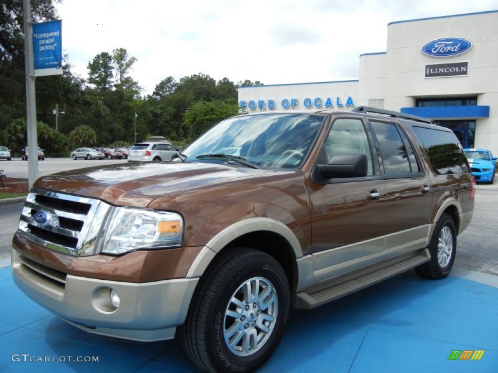 2012 Expedition EL XLT - Golden Bronze Metallic / Camel photo #1