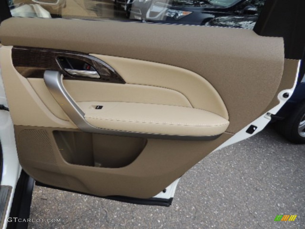 2010 Acura MDX Technology Parchment Door Panel Photo #69172474