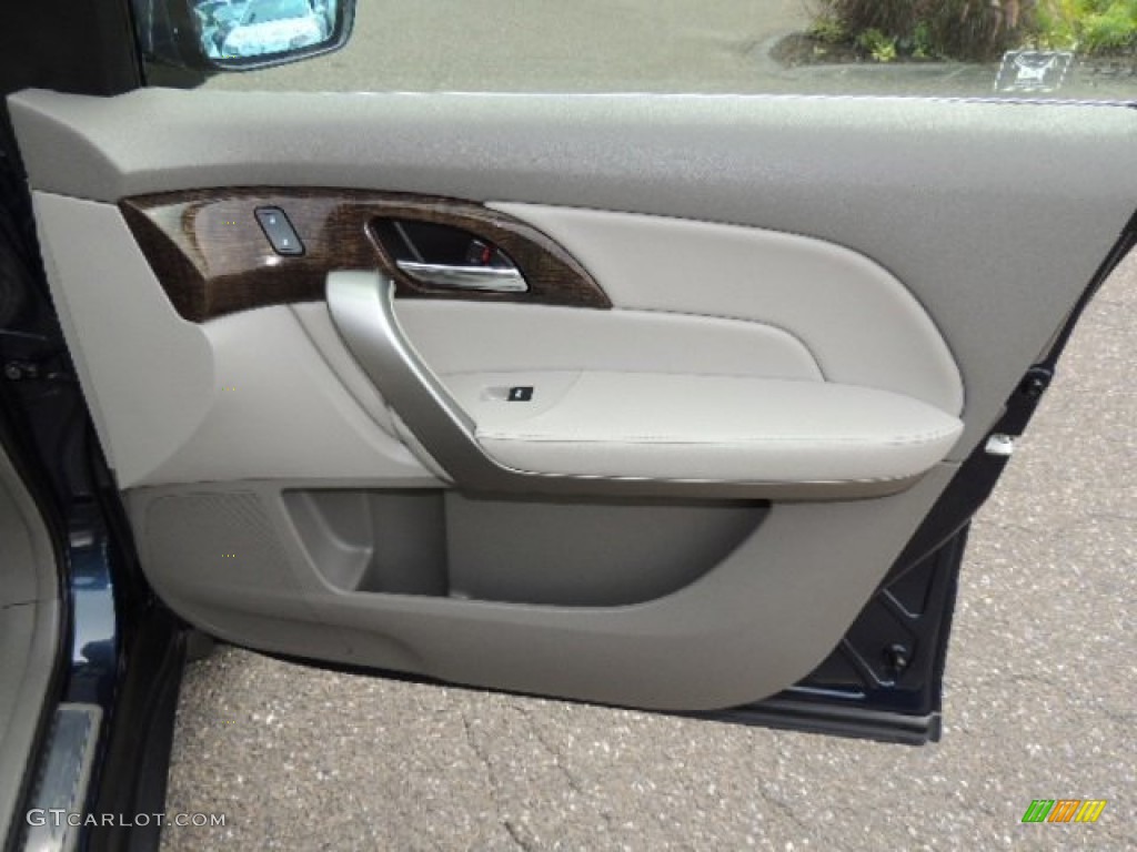 2010 Acura MDX Standard MDX Model Taupe Gray Door Panel Photo #69172822