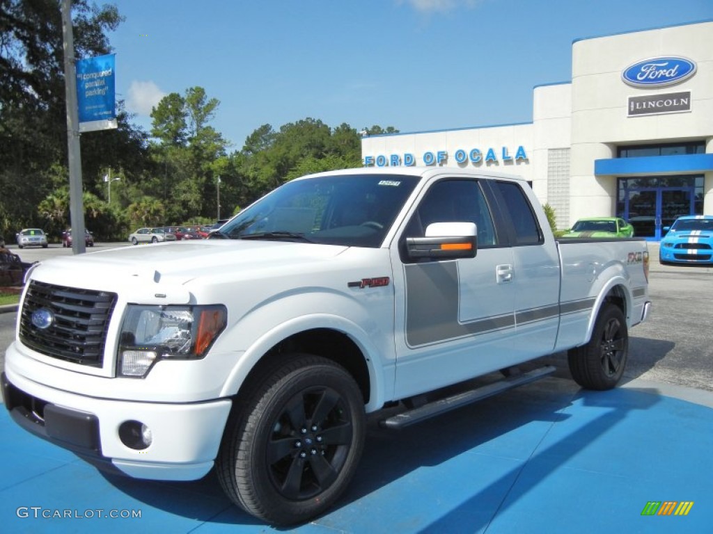 2012 F150 FX2 SuperCab - Oxford White / FX Sport Appearance Black/Red photo #1