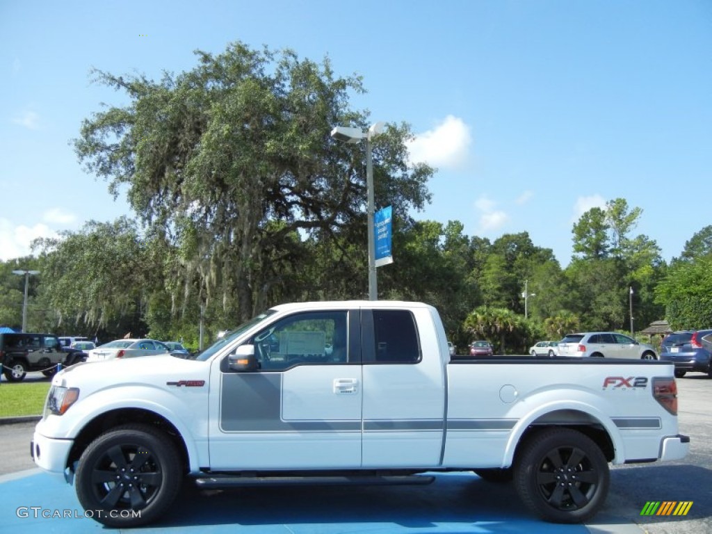 2012 F150 FX2 SuperCab - Oxford White / FX Sport Appearance Black/Red photo #2