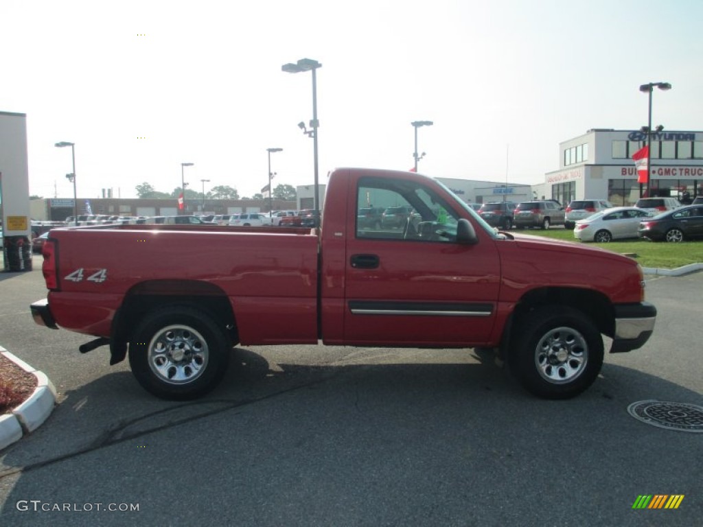 2005 Silverado 1500 Regular Cab 4x4 - Victory Red / Dark Charcoal photo #6