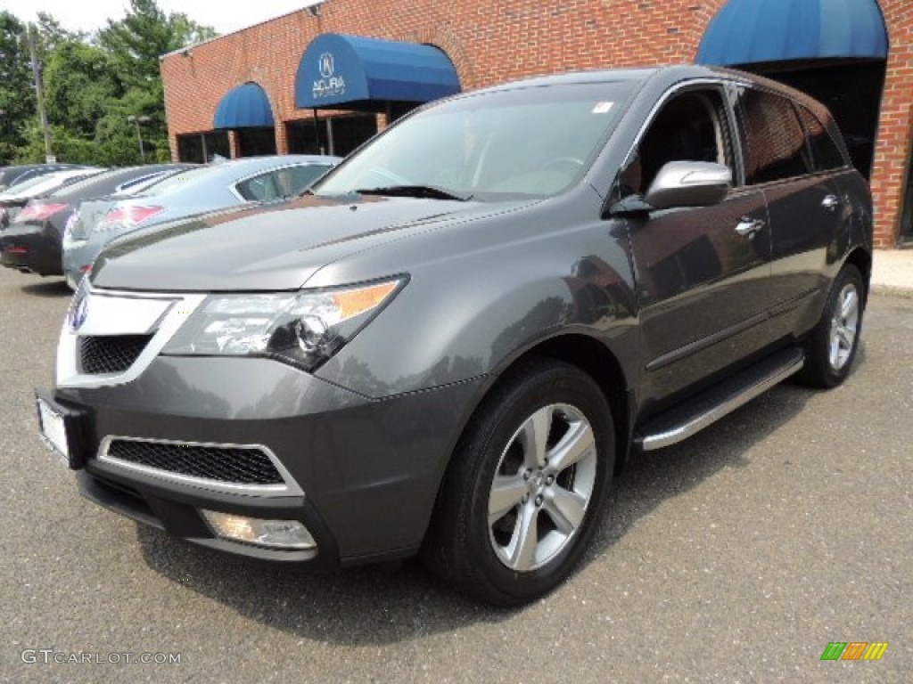 2010 MDX  - Polished Metal Metallic / Taupe Gray photo #1