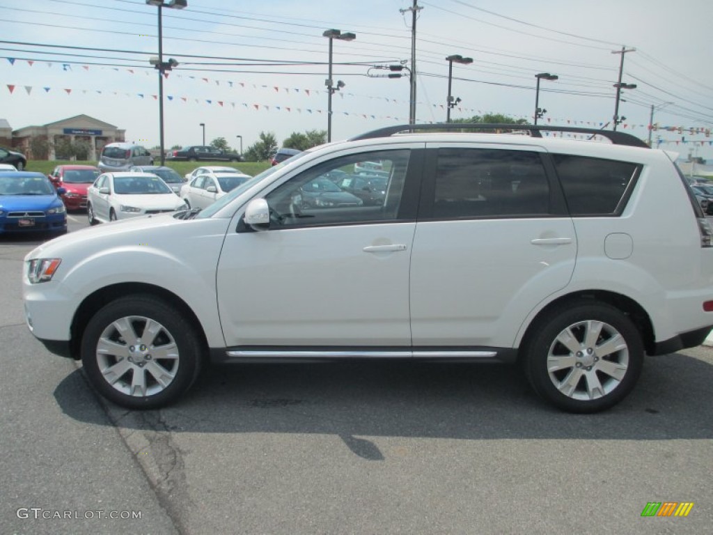 2012 Outlander SE AWD - Diamond White Pearl / Black photo #1