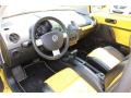 Black/Yellow 2002 Volkswagen New Beetle Special Edition Double Yellow Color Concept Coupe Interior Color