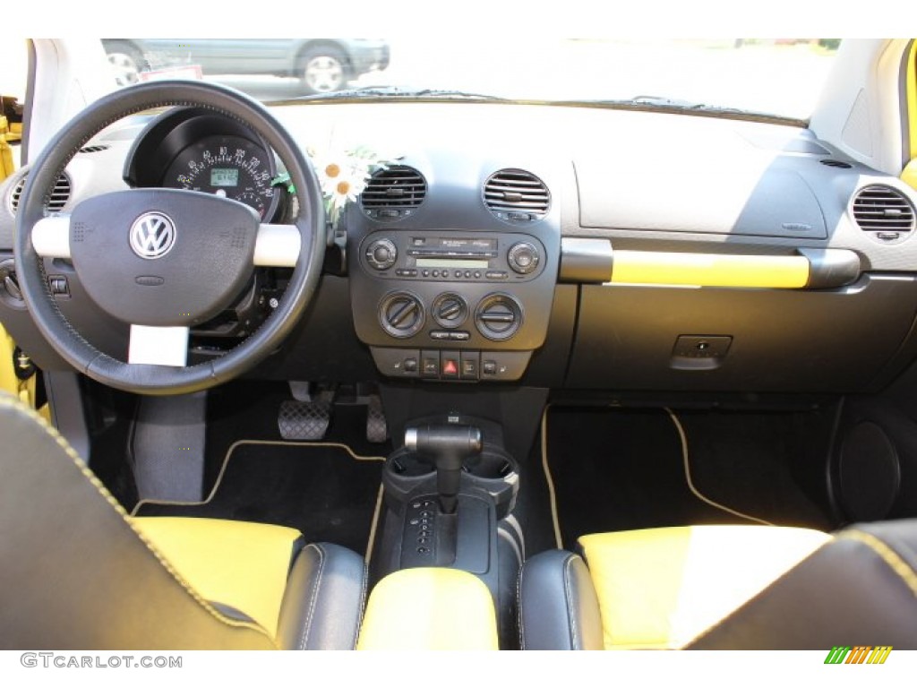 2002 Volkswagen New Beetle Special Edition Double Yellow Color Concept Coupe Dashboard Photos