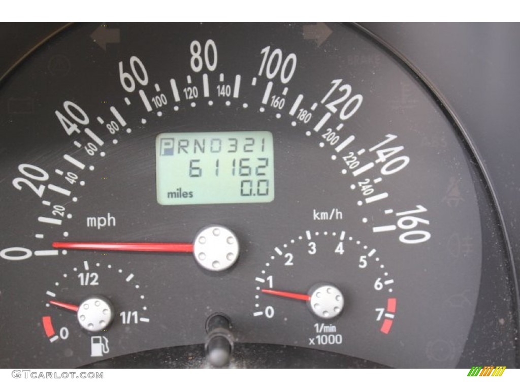 2002 Volkswagen New Beetle Special Edition Double Yellow Color Concept Coupe Gauges Photo #69174265