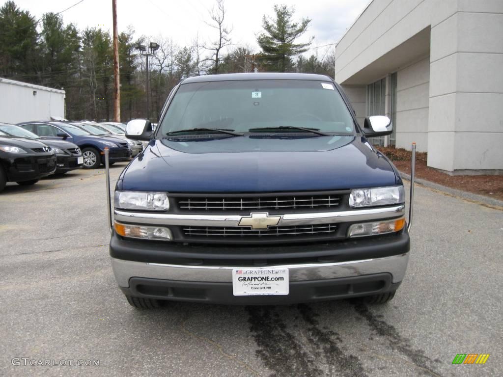 2001 Silverado 1500 LS Extended Cab - Indigo Blue Metallic / Graphite photo #10