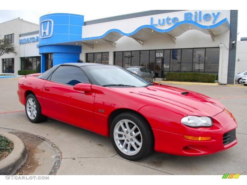 Bright Rally Red 2002 Chevrolet Camaro Z28 SS Coupe Exterior Photo #6917447