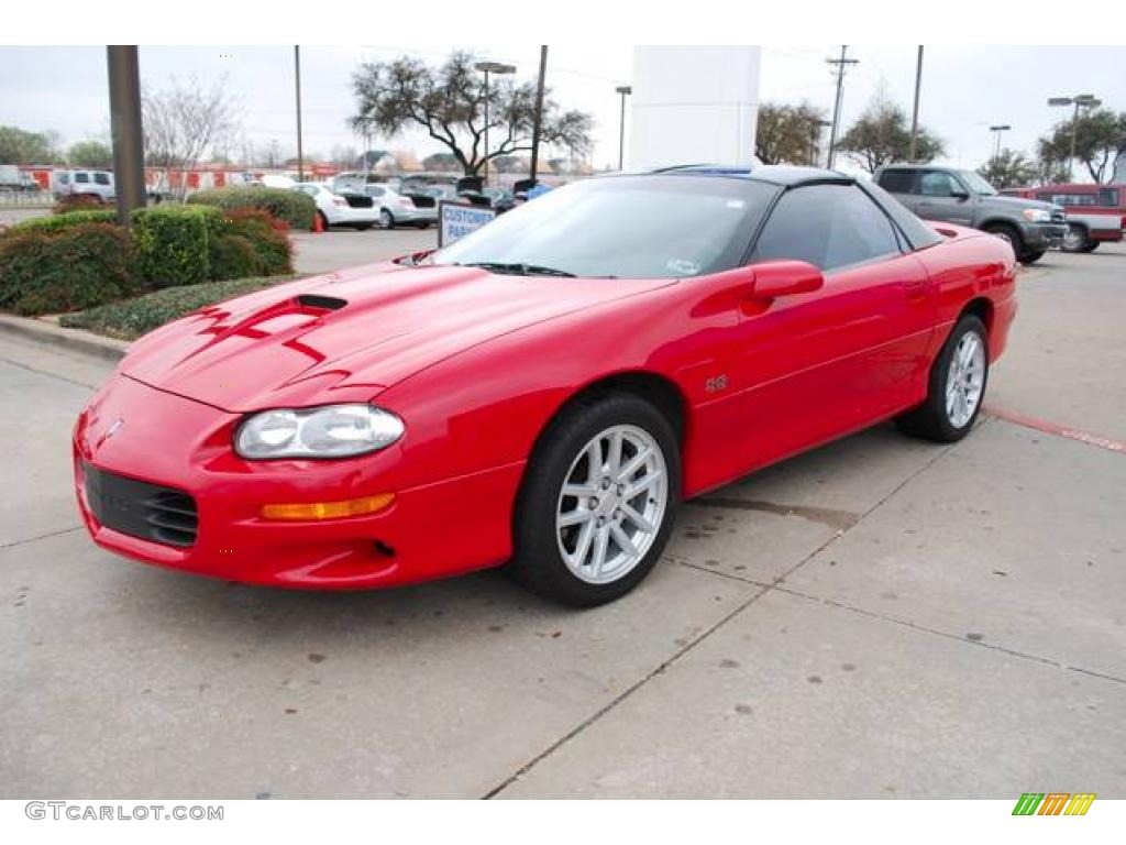 Bright Rally Red 2002 Chevrolet Camaro Z28 SS Coupe Exterior Photo #6917457
