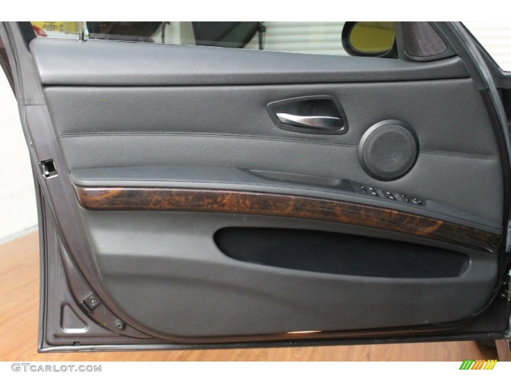 2007 BMW 3 Series 335i Sedan Black Door Panel Photo #69174889