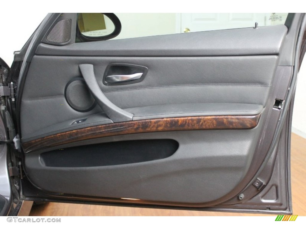 2007 BMW 3 Series 335i Sedan Black Door Panel Photo #69174898