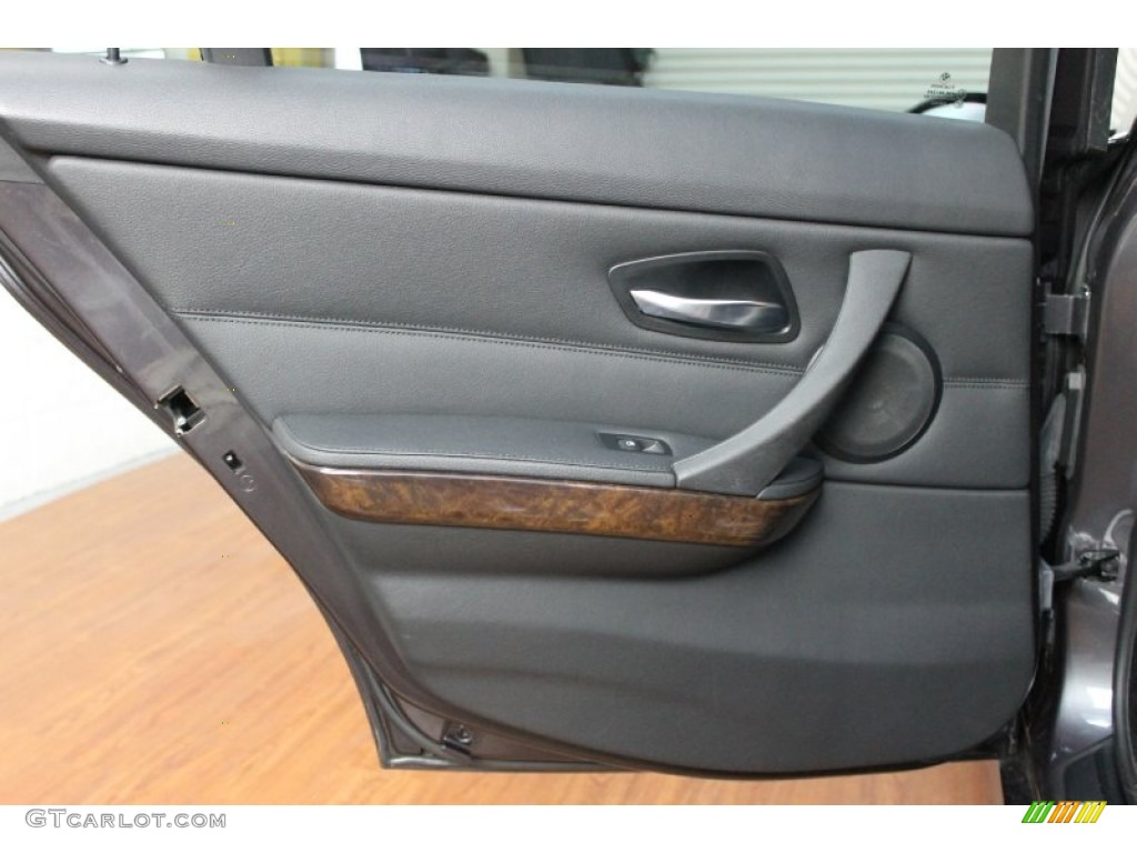 2007 BMW 3 Series 335i Sedan Black Door Panel Photo #69174904