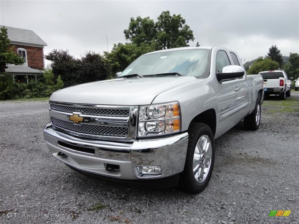 2013 Silverado 1500 LT Extended Cab 4x4 - Silver Ice Metallic / Ebony photo #2