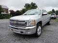 2013 Silver Ice Metallic Chevrolet Silverado 1500 LT Extended Cab 4x4  photo #2