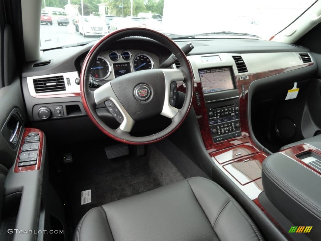 Ebony Interior 2013 Cadillac Escalade Premium AWD Photo #69175588