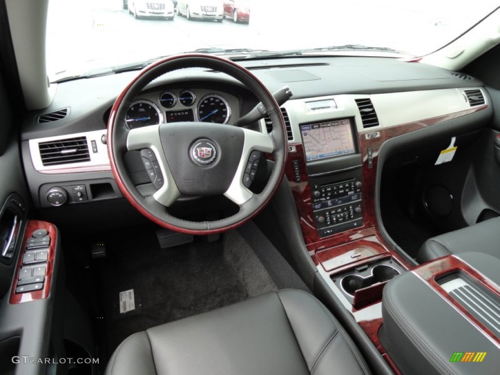 Ebony Interior 2013 Cadillac Escalade Premium AWD Photo #69175987