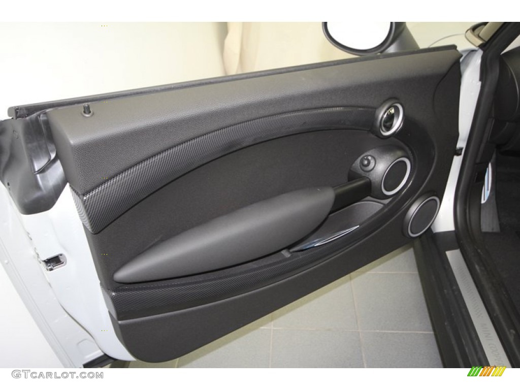 2013 Mini Cooper S Clubman Carbon Black Door Panel Photo #69176050