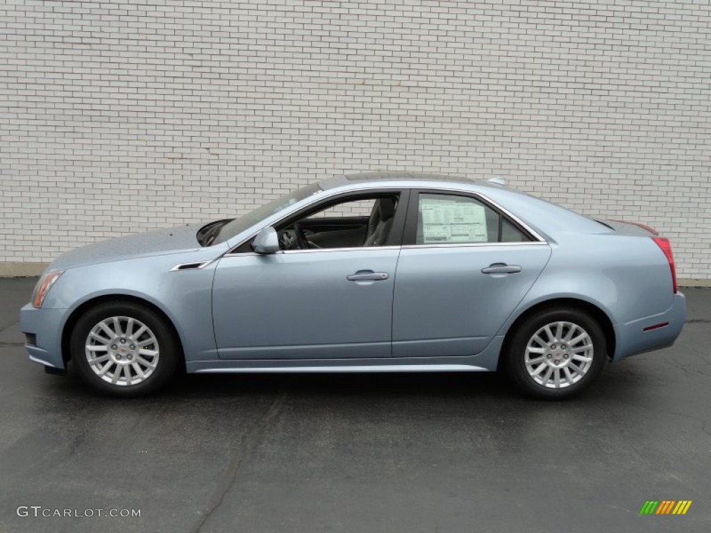 2013 CTS 3.0 Sedan - Glacier Blue Metallic / Light Titanium/Ebony photo #7