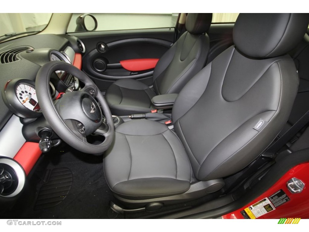 Carbon Black Interior 2013 Mini Cooper Hardtop Photo #69176392
