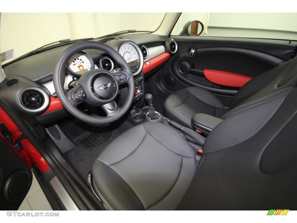 Carbon Black Interior 2013 Mini Cooper Hardtop Photo #69176458