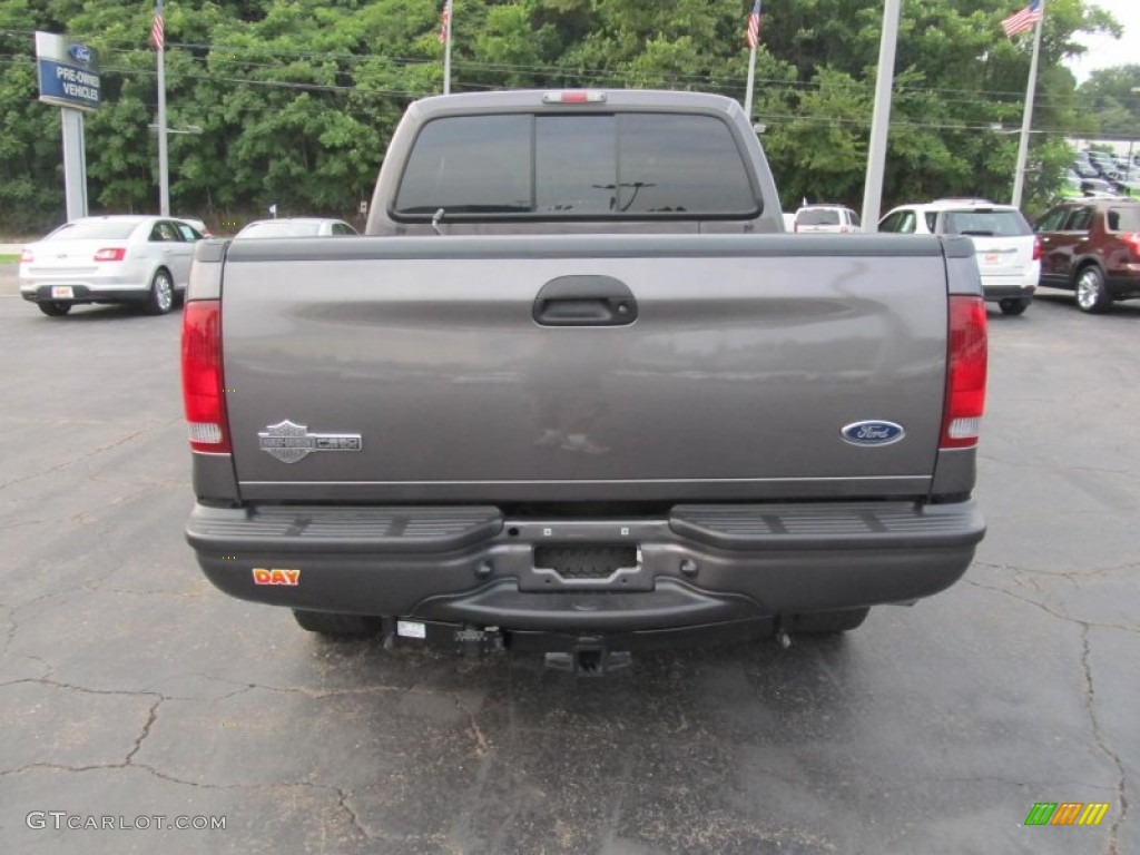 2006 F250 Super Duty Harley Davidson Crew Cab 4x4 - Dark Shadow Gray Metallic / Black photo #3