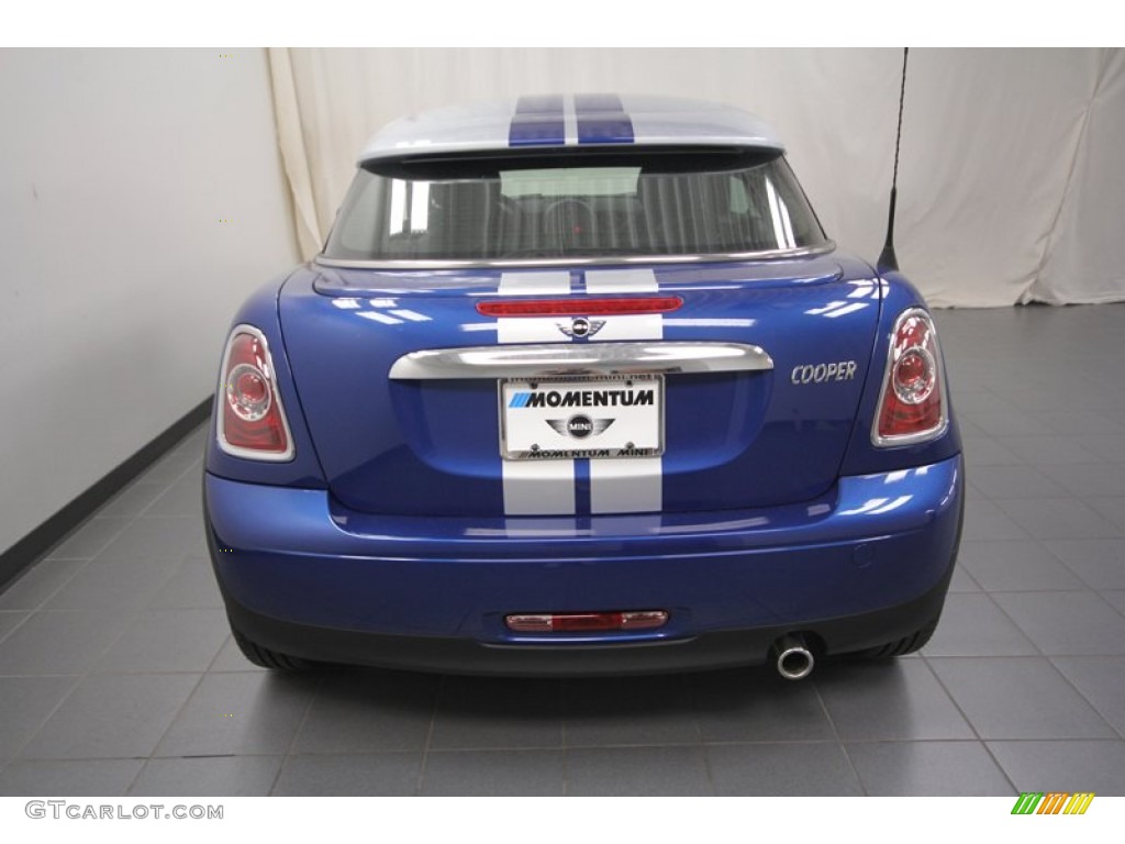 2013 Cooper Coupe - Lightning Blue Metallic / Carbon Black photo #9