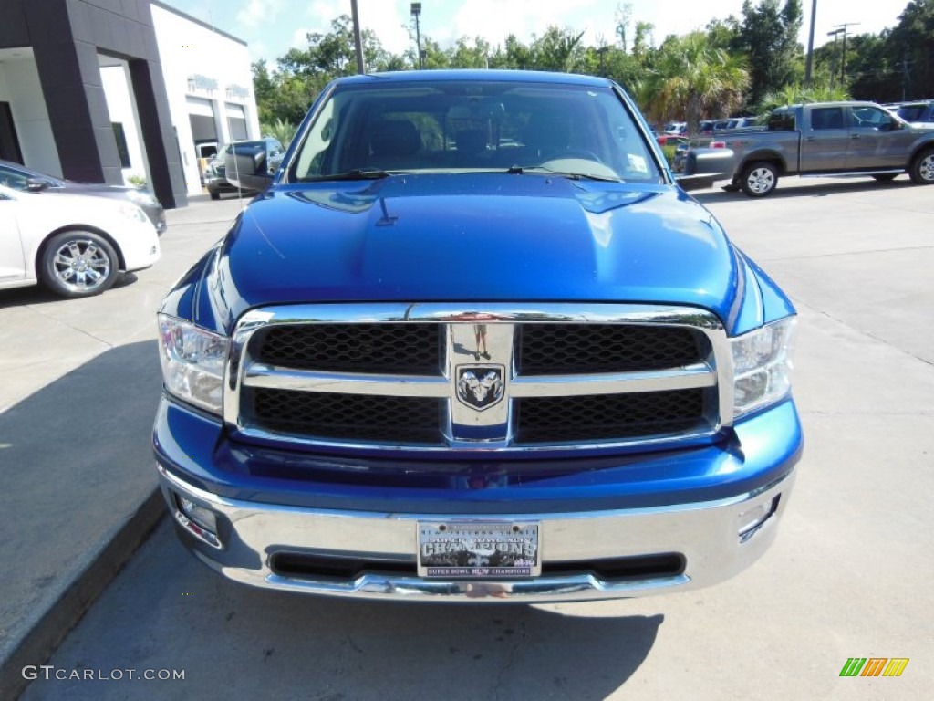 2009 Ram 1500 Big Horn Edition Crew Cab - Deep Water Blue Pearl / Dark Slate/Medium Graystone photo #3