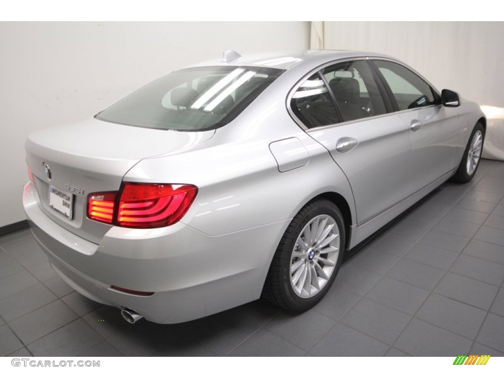 2013 5 Series 535i Sedan - Titanium Silver Metallic / Black photo #8
