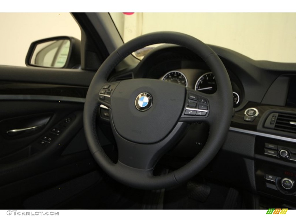 2013 5 Series 535i Sedan - Titanium Silver Metallic / Black photo #27