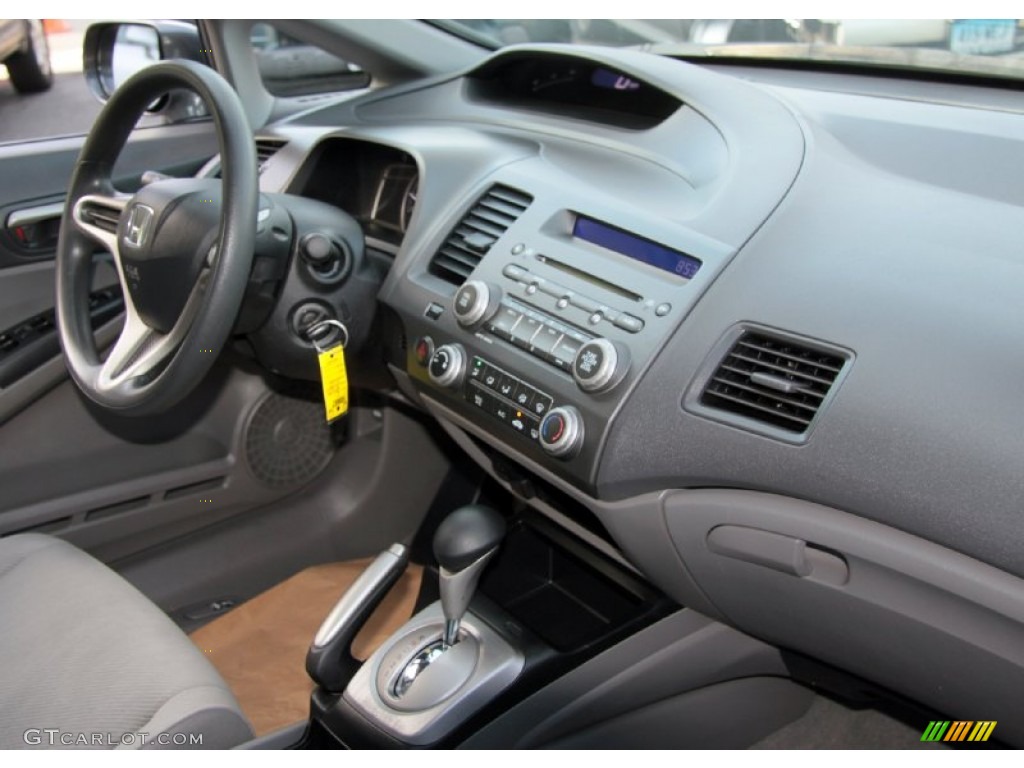 2010 Civic LX Sedan - Polished Metal Metallic / Gray photo #11