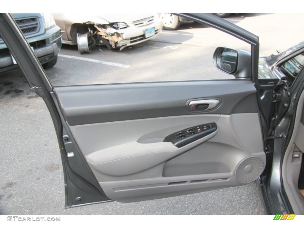 2010 Civic LX Sedan - Polished Metal Metallic / Gray photo #21