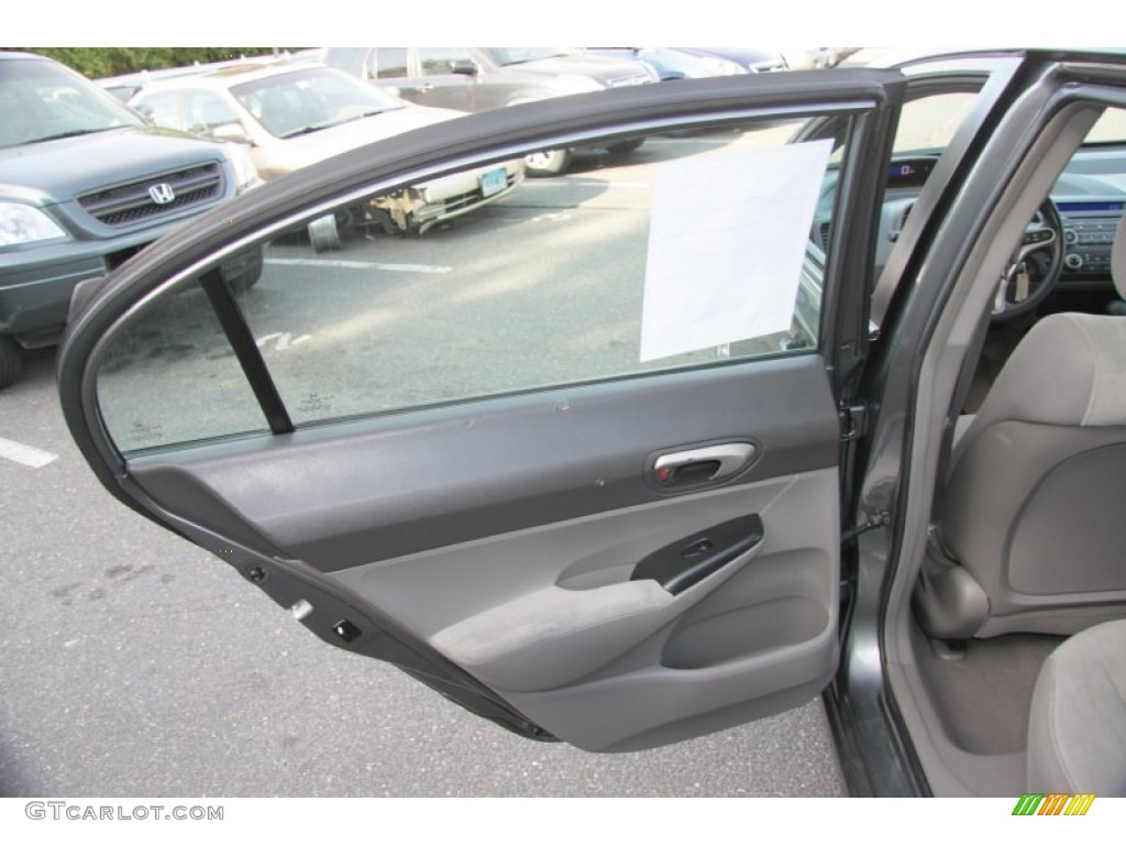 2010 Civic LX Sedan - Polished Metal Metallic / Gray photo #22