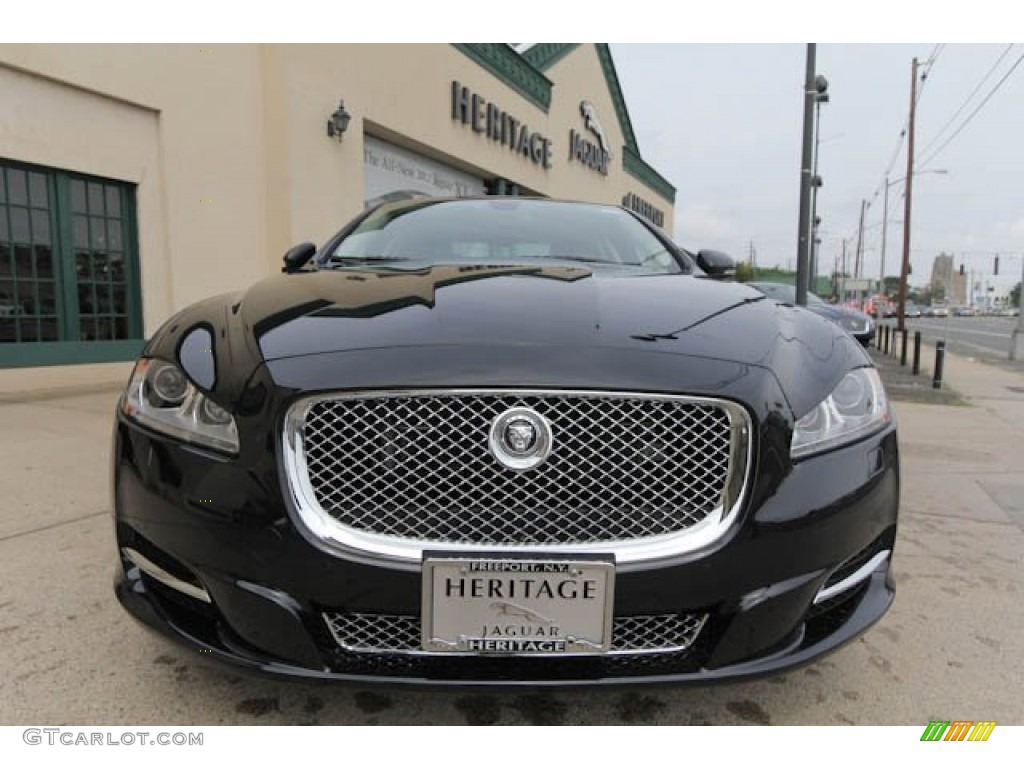 2012 XJ XJL Portfolio - Midnight Black / Jet/Ivory photo #2