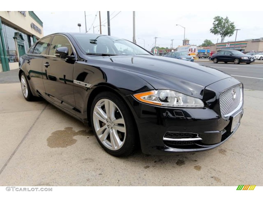 2012 XJ XJL Portfolio - Midnight Black / Jet/Ivory photo #9