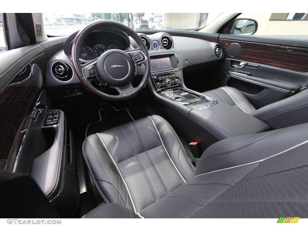 2012 XJ XJL Portfolio - Midnight Black / Jet/Ivory photo #17