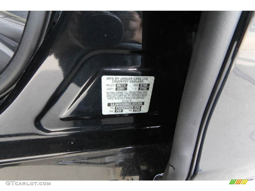 2012 XJ XJL Portfolio - Midnight Black / Jet/Ivory photo #38