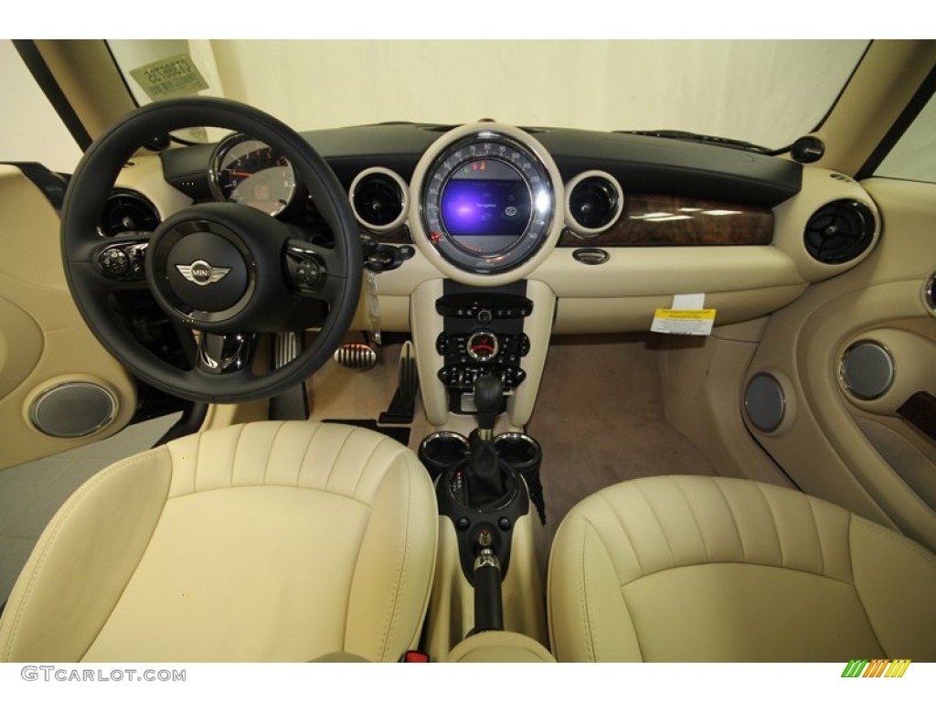 Bespoke/Cornsilk Beige/Walnut Interior 2012 Mini Cooper S Inspired by Goodwood Edition Photo #69179902