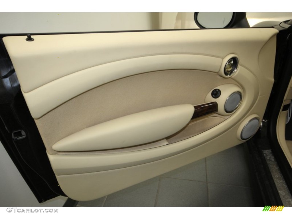 2012 Mini Cooper S Inspired by Goodwood Edition Bespoke/Cornsilk Beige/Walnut Door Panel Photo #69179986