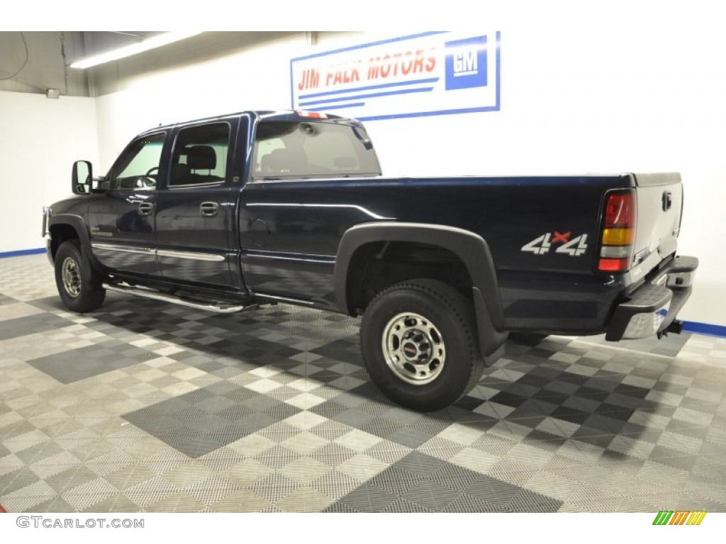 2007 Sierra 2500HD Classic SLT Crew Cab 4x4 - Deep Blue Metallic / Medium Gray photo #3