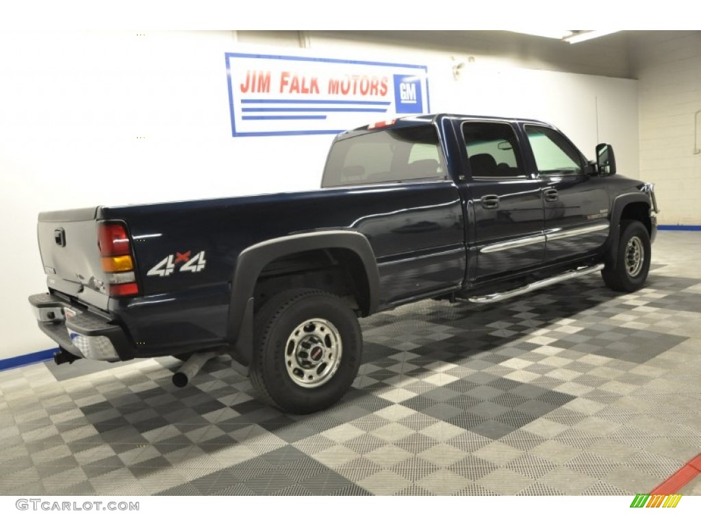 2007 Sierra 2500HD Classic SLT Crew Cab 4x4 - Deep Blue Metallic / Medium Gray photo #50