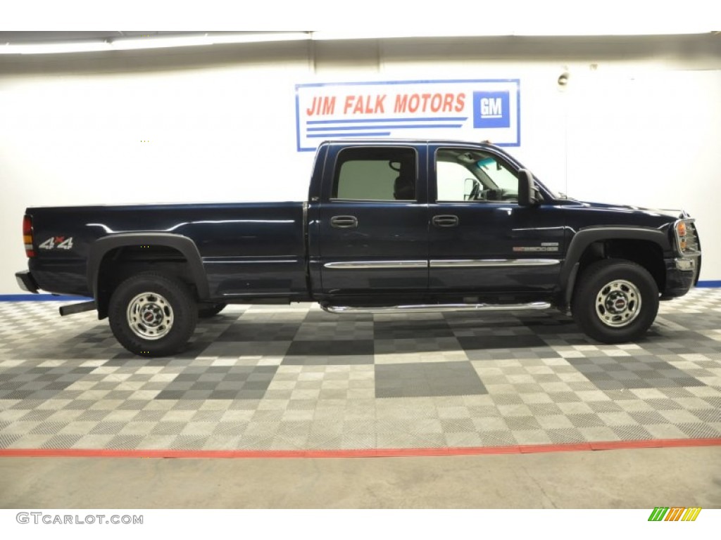 2007 Sierra 2500HD Classic SLT Crew Cab 4x4 - Deep Blue Metallic / Medium Gray photo #51