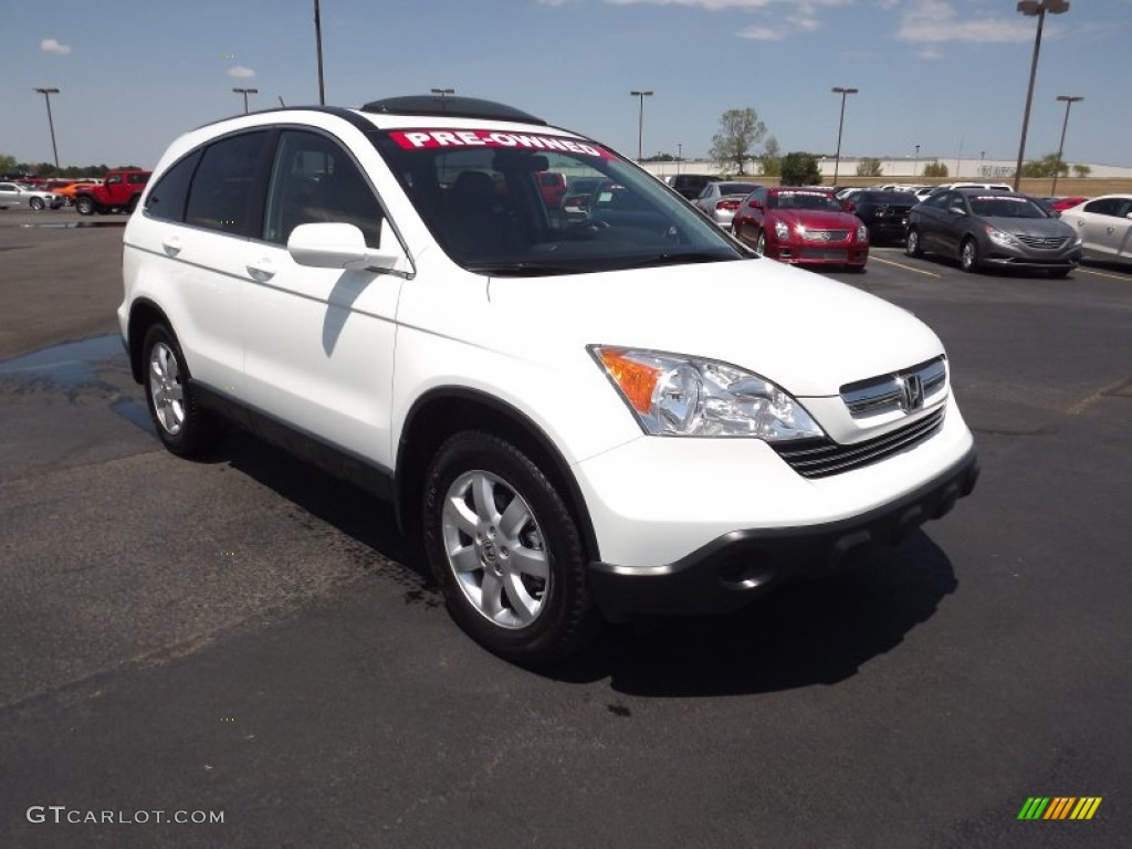 2007 CR-V EX-L 4WD - Taffeta White / Black photo #3