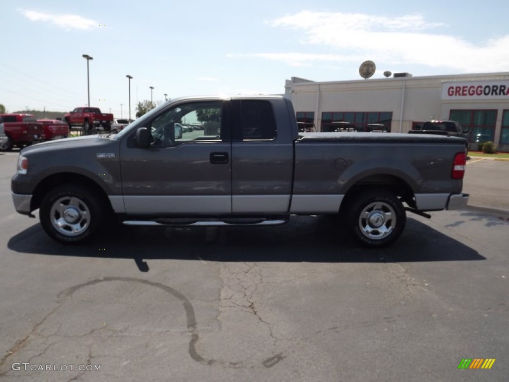 2004 F150 XLT SuperCab - Dark Shadow Grey Metallic / Dark Flint photo #8