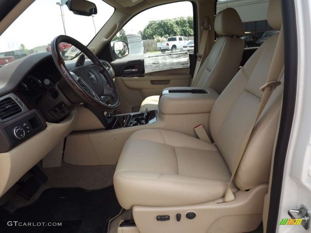 2012 Sierra 1500 Denali Crew Cab 4x4 - White Diamond Tricoat / Cocoa/Light Cashmere photo #11